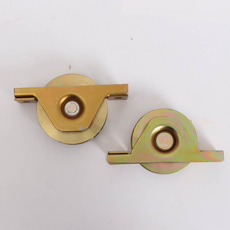 Heavy Duty Y-Groove Caster Wheels - Smooth Rolling with Half Bracket