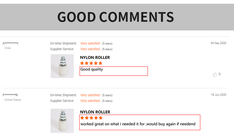 good comments of nylon wheel