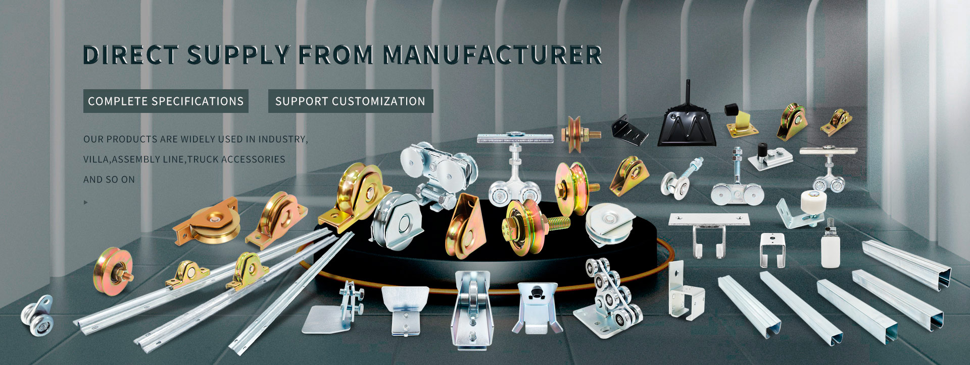 Open Electromechanical Industrial sliding gate wheel supplier