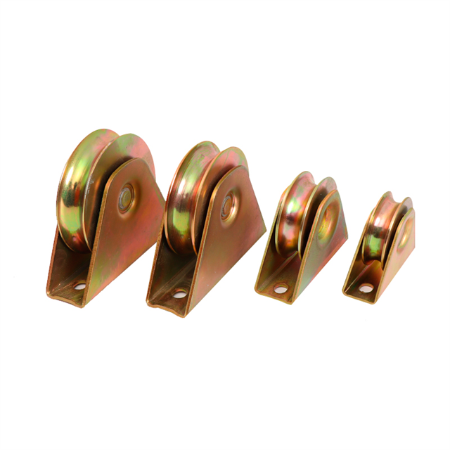 Wholesale steel groove U rail guide caster wheels